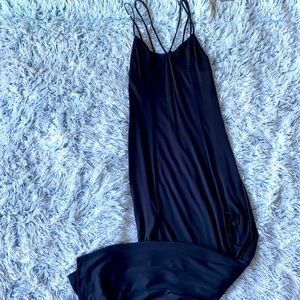 Black maxi dress